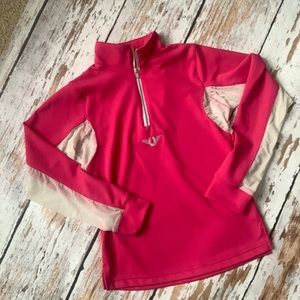 Tuff Rider girls English riding top size M (8) hot pink.